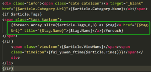 Los artículos del sitio web de Z-blogPHP tienen varias etiquetas y solo muestran los tres primeros